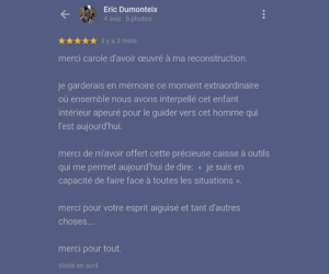 Eric, 56 ans, avait une blessure d'abandon très vive qui sabotait ses relations amoureuses.