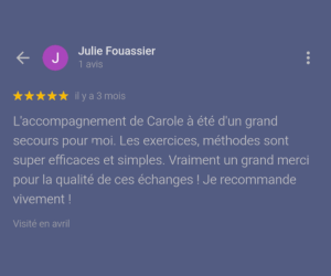 Julie 31 ans, vivait dans la peur d'être quitté par son conjoint.